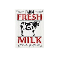 FARM FRESH MILK METAL WALL SIGN