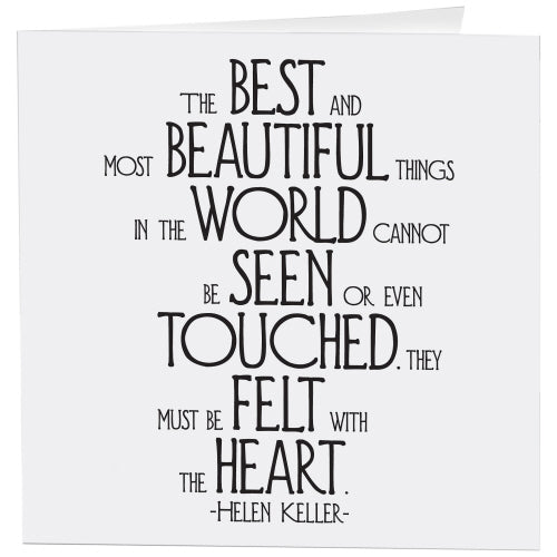 Helen Keller Card