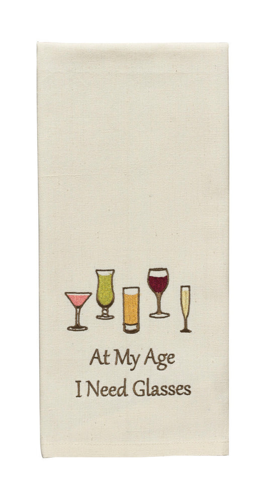I Need Glasses Dishtowel
