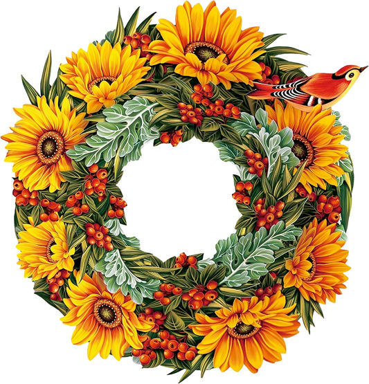 Harvest Wreath Pop Up Card 15"