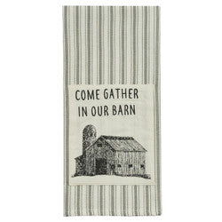 Gather in Our Barn Towel 18X28