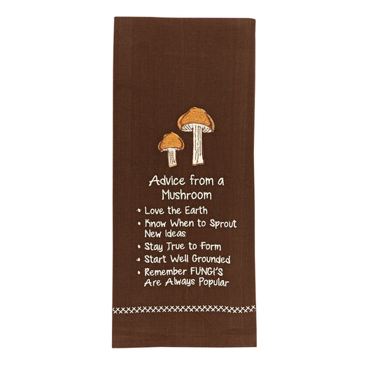 ADVICE FROM A MUSHROOM DISHTOWEL