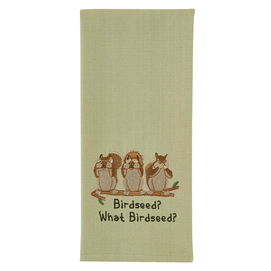 WHAT BIRDSEED Dishtowel