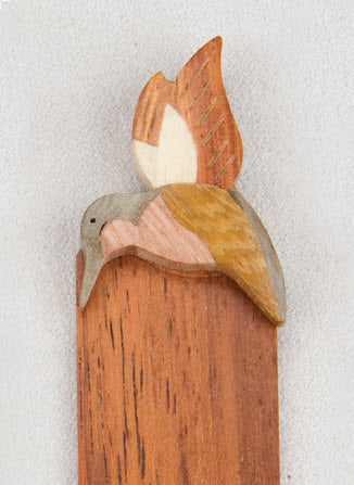 Hummingbird Wood Bookmark