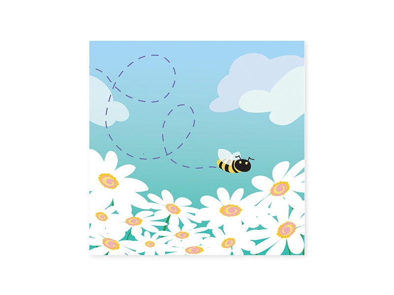 Bees & Daisies Pop Up Card