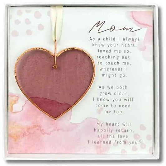 Mom I Learned From You Glass Heart