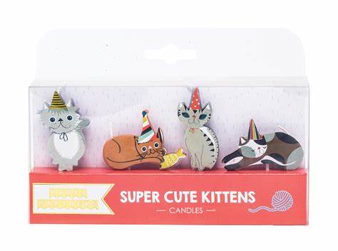 SUPER CUTE KITTENS CANDLE SET