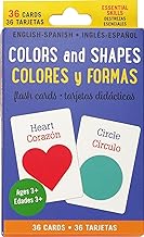 English Spanish Colors and Shapes Cards