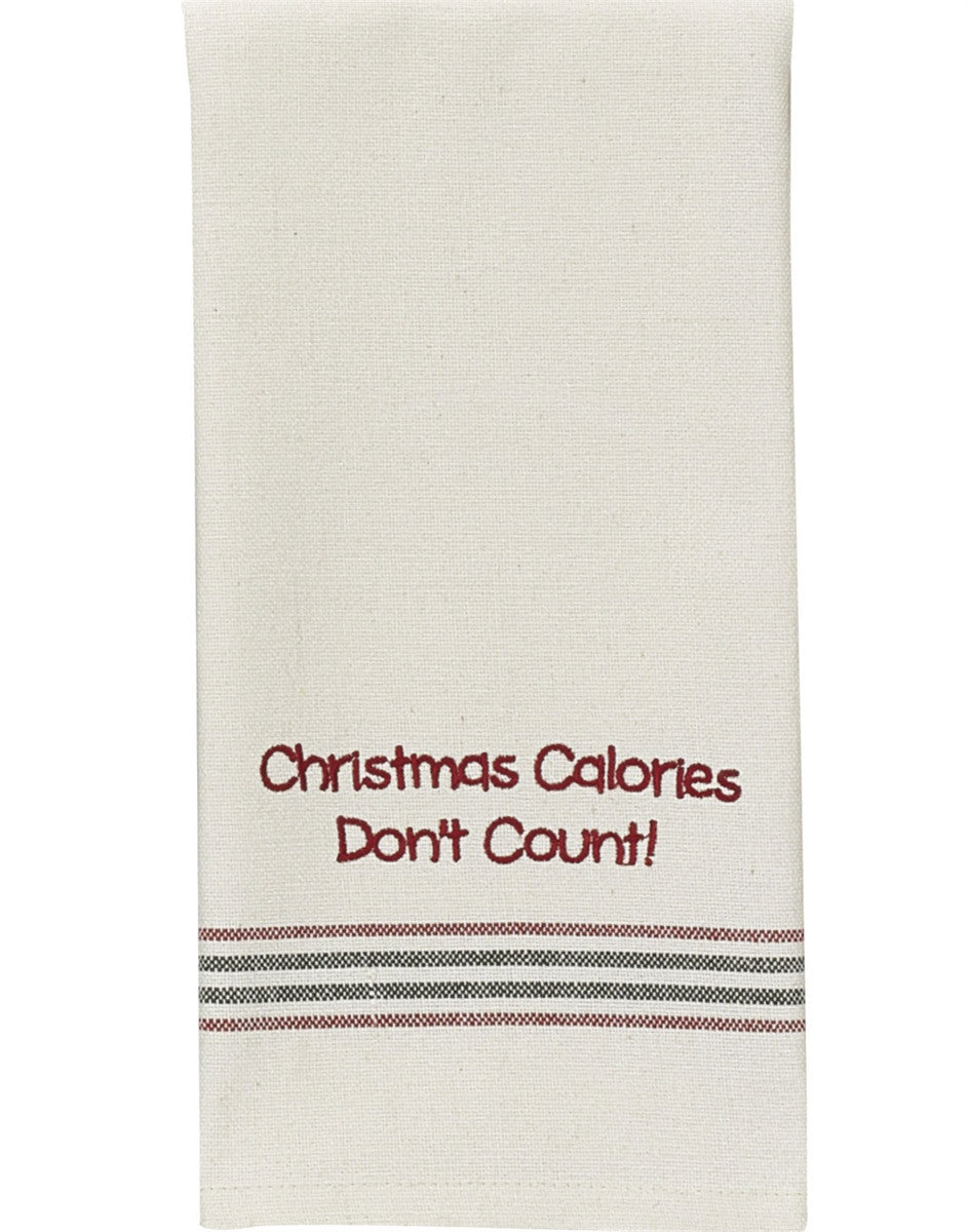 Christmas Calories Dishtowel