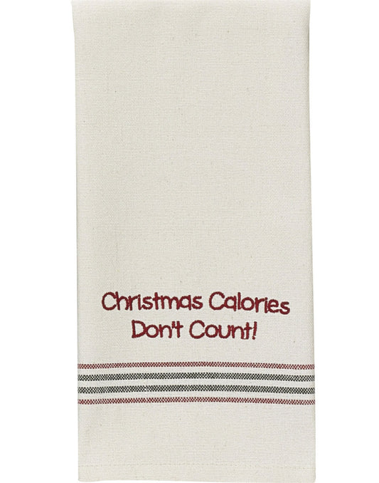 Christmas Calories Dishtowel