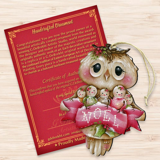 Owl You Need Is Love Wood Ornament
