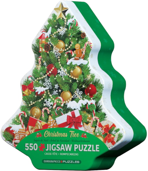 Christmas Tree Tin 550PC