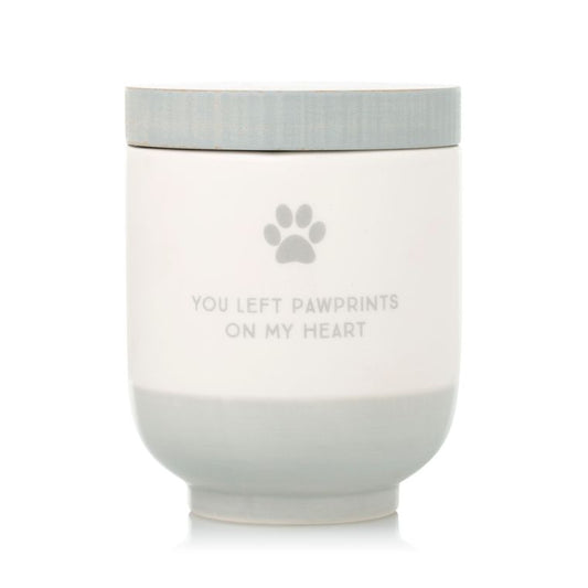Gray Ceramic Pet Memorial Urn