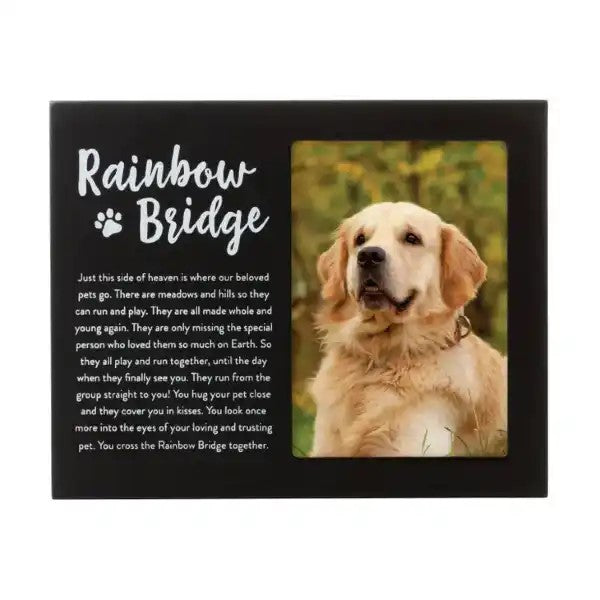 Black Rainbow Bridge Memorial Frame