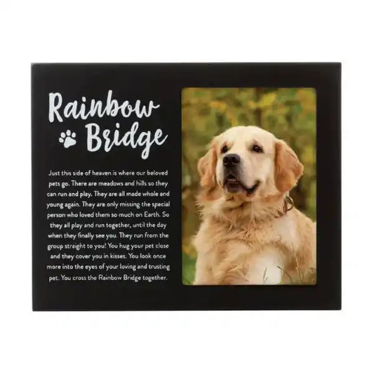 Black Rainbow Bridge Memorial Frame