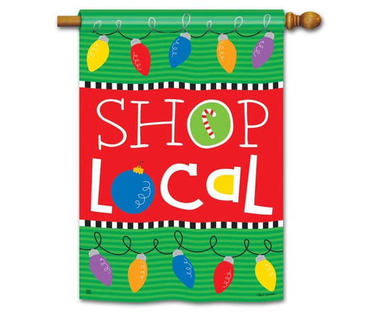 Shop Local Holiday Flag