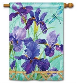 Purple Iris Standard Flag
