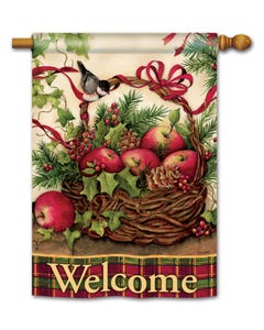 Apples Winter Basket Flag