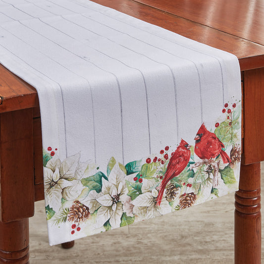13X36 Runner Poinsettia Pine
