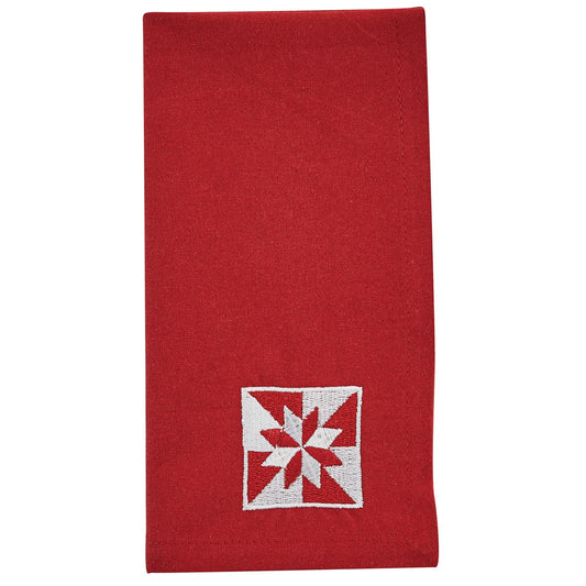 Emb Napkin Heritage Star 18X18