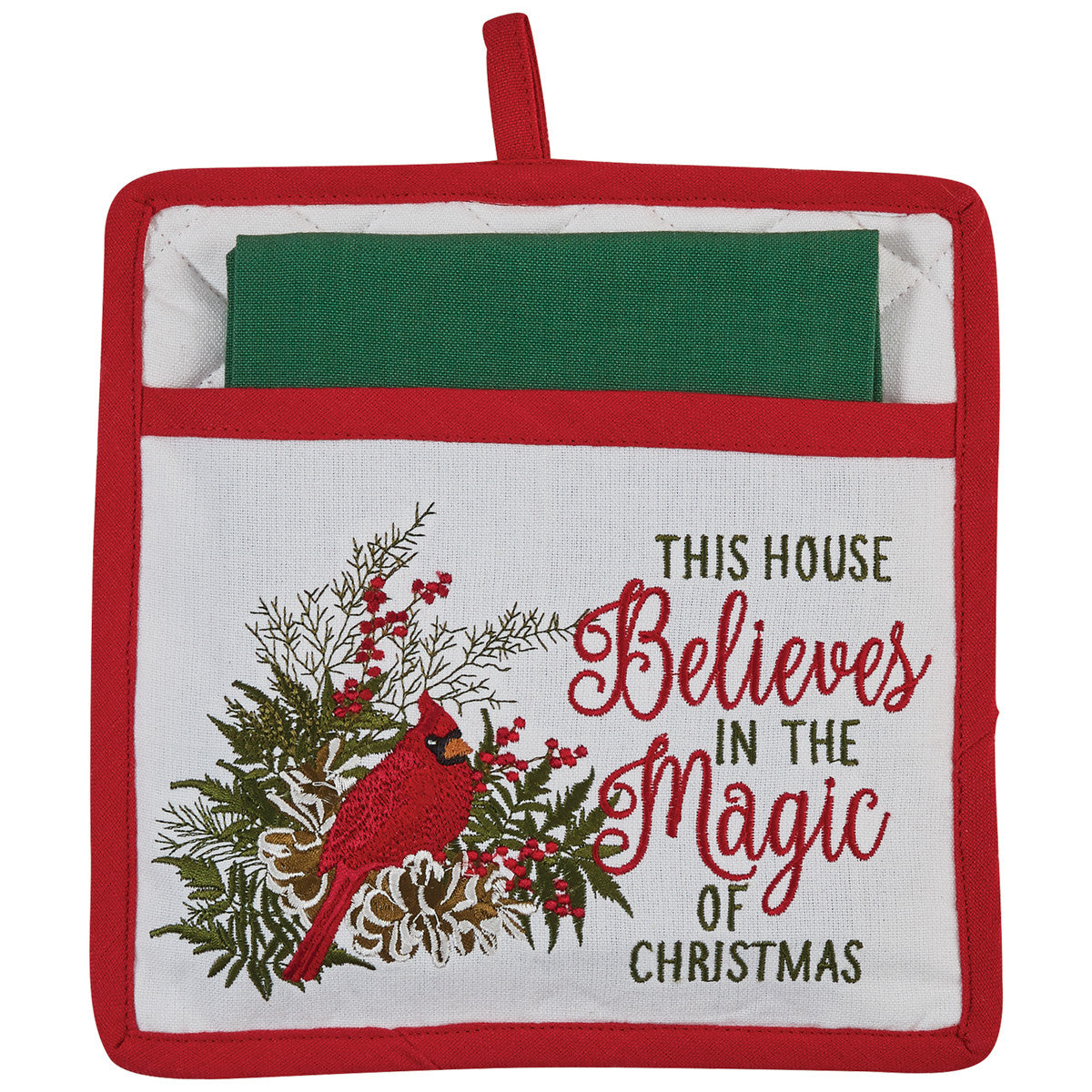 CARDINAL POCKET POTHOLDER SET