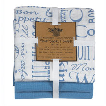 Cook Blueberry 3PC Flour Sack Towel