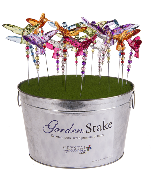 Hummingbird Garden Stake