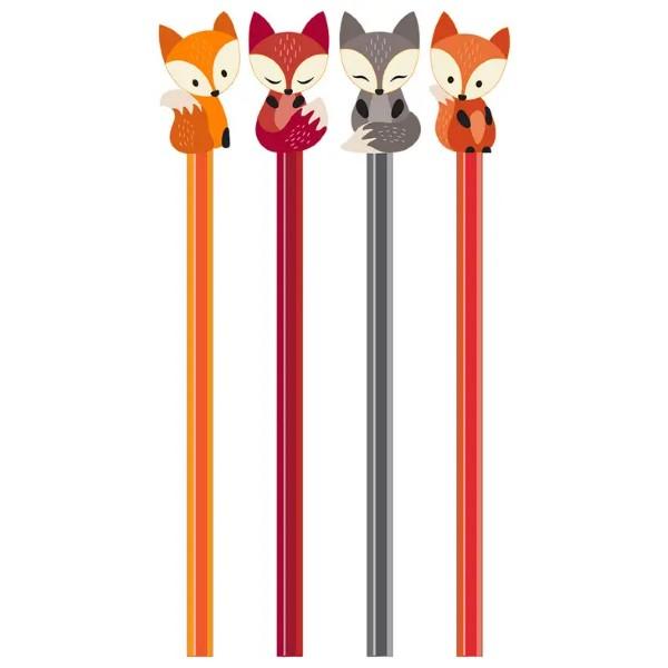 Fox Eraser and Pencil