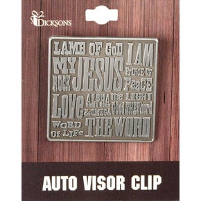 Names Of Jesus Visor Clip