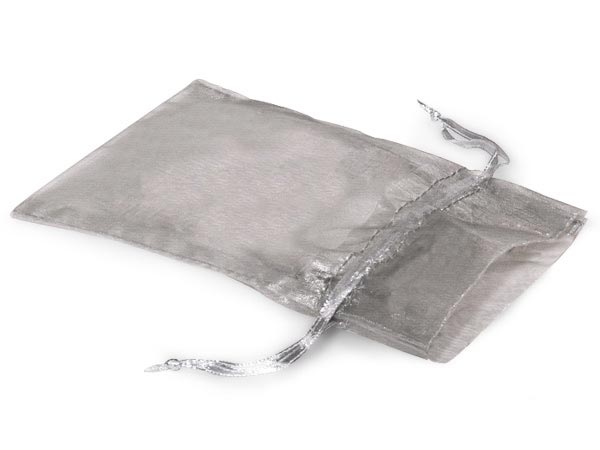 SILVER Pac 10 3X4 Organza Bags