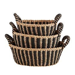 MEDIUM OVAL BASKET WITH HANDLE