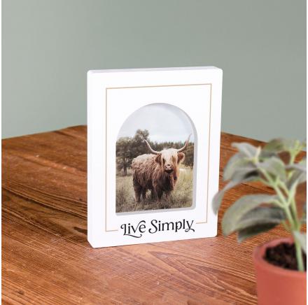LIVE SIMPLY HIGHLAND COW 5.5X7