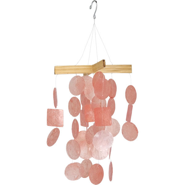 Coral Mini Capiz Chime