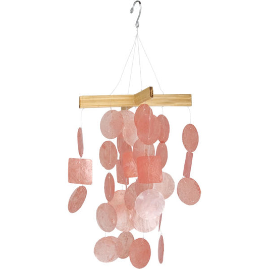 Coral Mini Capiz Chime