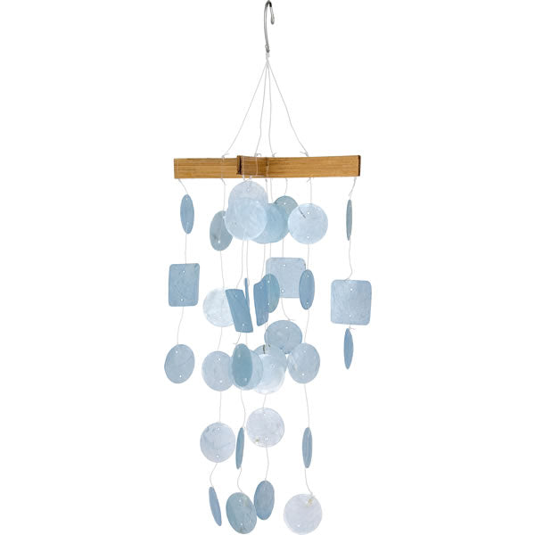 Light Blue Mini Capiz Chime