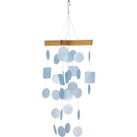 Light Blue Mini Capiz Chime