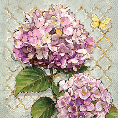 PINK HYDRANGEA Cocktail Napkins