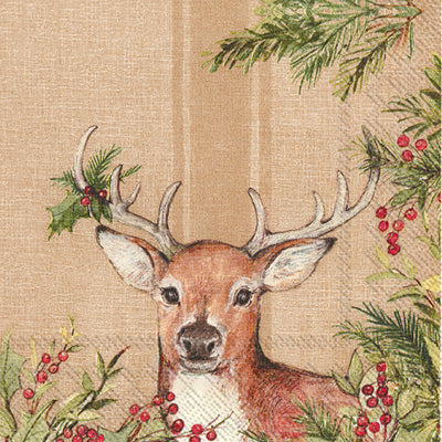 Christmas Deer Cocktail Napkins