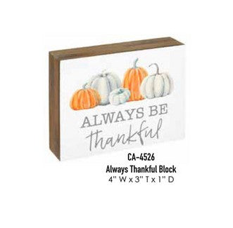 ALWAYS THANKFUL BLOCK
