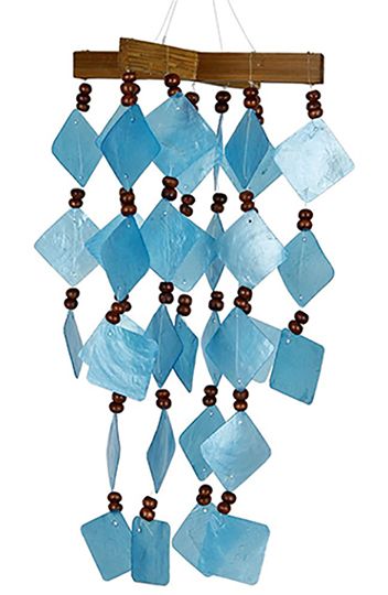Blue Diamond Capiz Chime