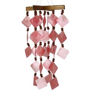 Red Diamond Capiz Chime