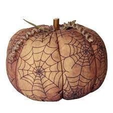 XL Black Web Fabric Pumpkin