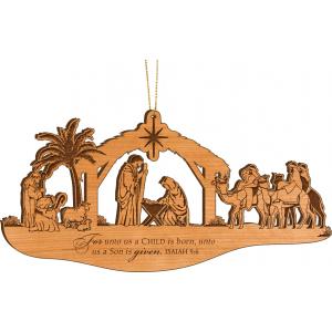 Alderwood Nativity Ornament