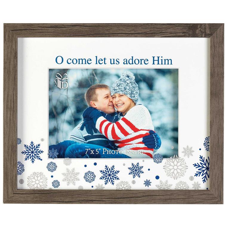O COME LET US ADORE HIM 5X7 FRAME