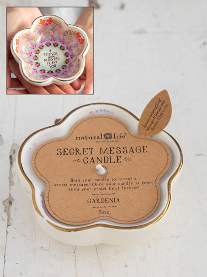 Friends Secret Message Candle