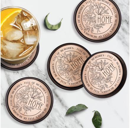 HOME FULL OF MEMORIES Coaster Set