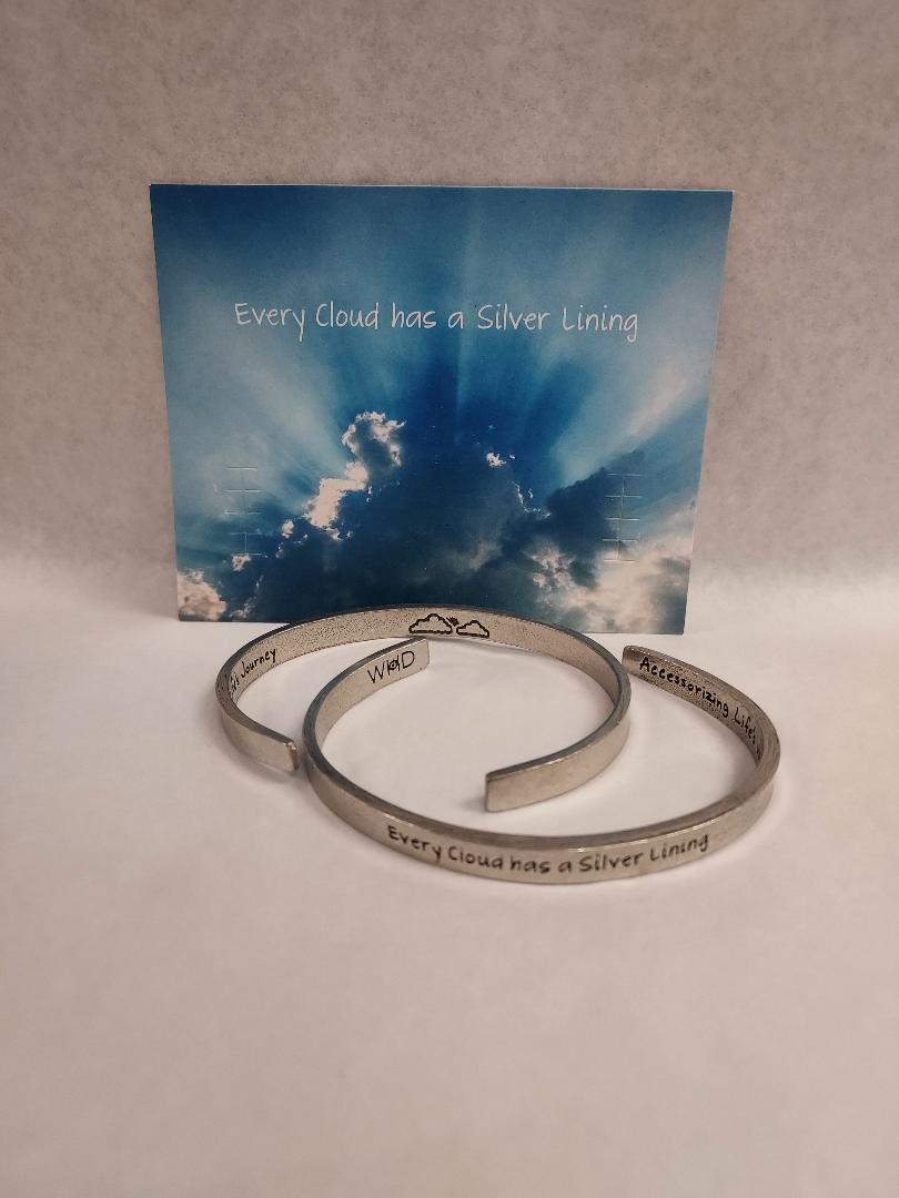 Silver Lining Pewter Cuff