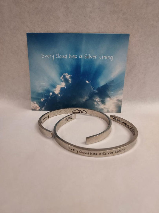 Silver Lining Pewter Cuff