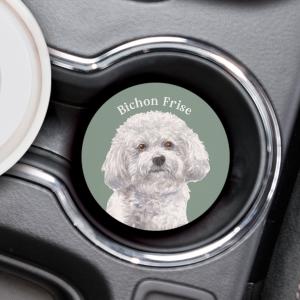 Bichon Frise Car Coaster