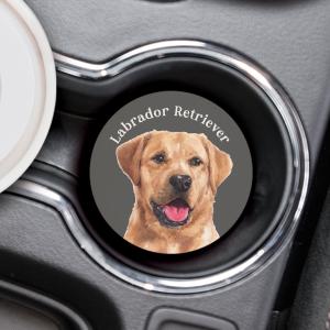 YELLOW LAB Car Coaster